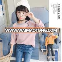 S17835A Children clothing latest designs top fashion girls t shirt