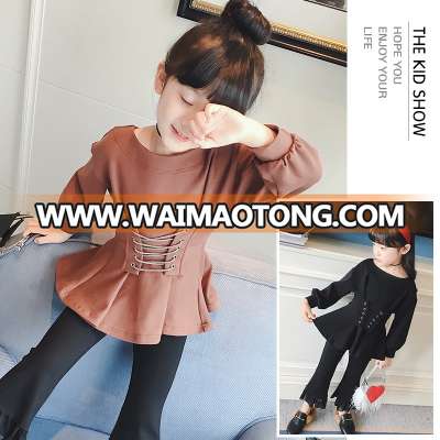 S17836A Wholesale Cute Girls Top Kid Clothes Children Girls T Shirt