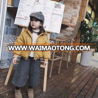 S61882B Wholesale child Black High Waist Trousers Wide Leg Pants