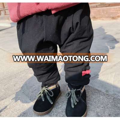 S18351A Winter Warm Thickened Trousers Fleece Boys Trousers