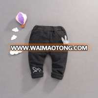 S34087W Kids soft woolen legging baby cotton Trousers winter thick Harem Pants