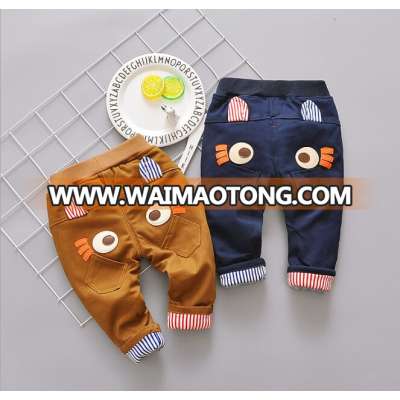 S34081W Cute Cartoon Pattern Baby Pants Boys Harem Pants Cotton Trousers