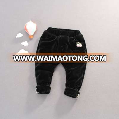 S34074W Winter children casual trousers baby girls boys pants winter warm tracksuit pants