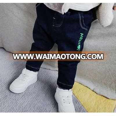 S18268A Winter Children Trousers New Fashion Thicken Boys Jeans Pants