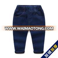 S34008W Baby clothes denim jeans trousers children cotton ripped kids jeans