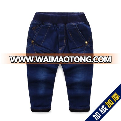 S34009W High quality fashion baby latest thicken jeans for boys