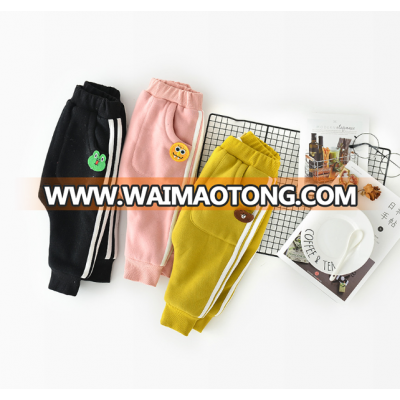 S18190A Wholesale fashion cute children trousers winter comfortable cotton pants