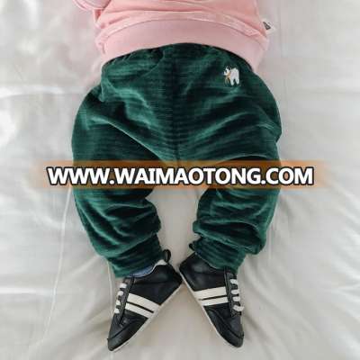 S18142A Winter wears polar fleece soft feeling baby pants