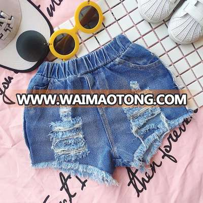 S16936A 2017 summer children shorts causal blue denim shorts