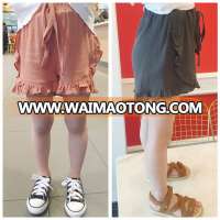 S16937A Baby Cotton Ruffle Baby Shorts Toddler Girls Shorts