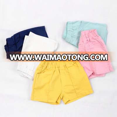 S31160W Summer beach shorts children colorful cotton shorts